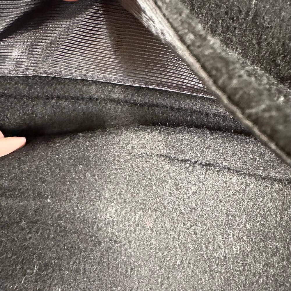 Talbots Black Brushed Wool Coat Womens Size 2P Outdoor Gorpcore Warm Comfy - Picture 8 of 9